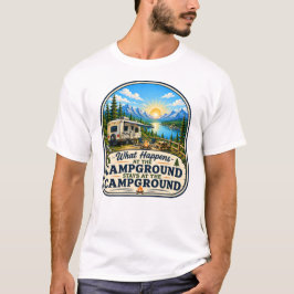 O Que Acontece no Acampamento Camiseta