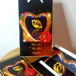 O Que Deus Juntou O Convite (Dourado e Preto)