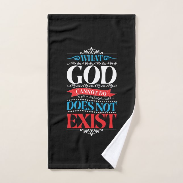 O Que Deus Não Pode Fazer Não Existe Toalha De Mão (Toalha de mão)