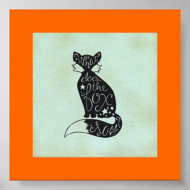 O Que Diz A Raposa Poster (Frente)