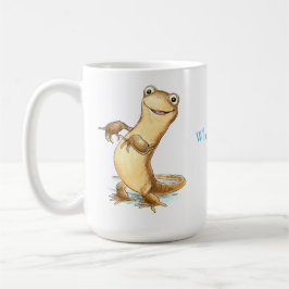 "O que é newt?" Caneca da salamandra