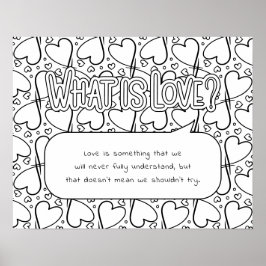 O que é Poster de Coloração do Amor