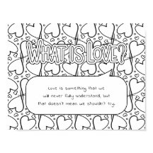 O que é Poster de Coloração do Amor