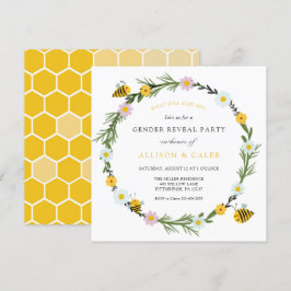 O que é que o bebê Sexo de Abelhas fará convite