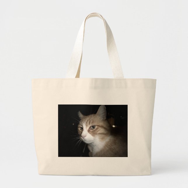 O que ele está pensando? bolsa grande tote (Frente)