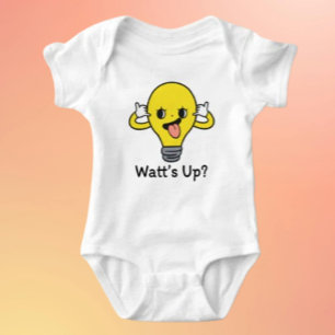 O que está acontecendo? Camiseta de Bebê com Lâmpa
