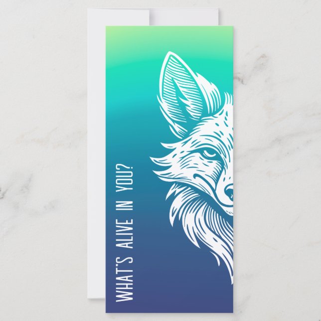 O que está vivo em você? Marcador (Frente)