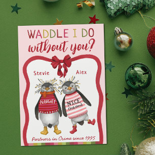 O que eu faço sem você Casais de Pinguins Natal