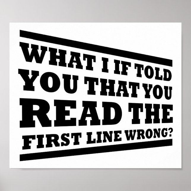 O Que Eu Te Disse, Poster Engraçado (Frente)