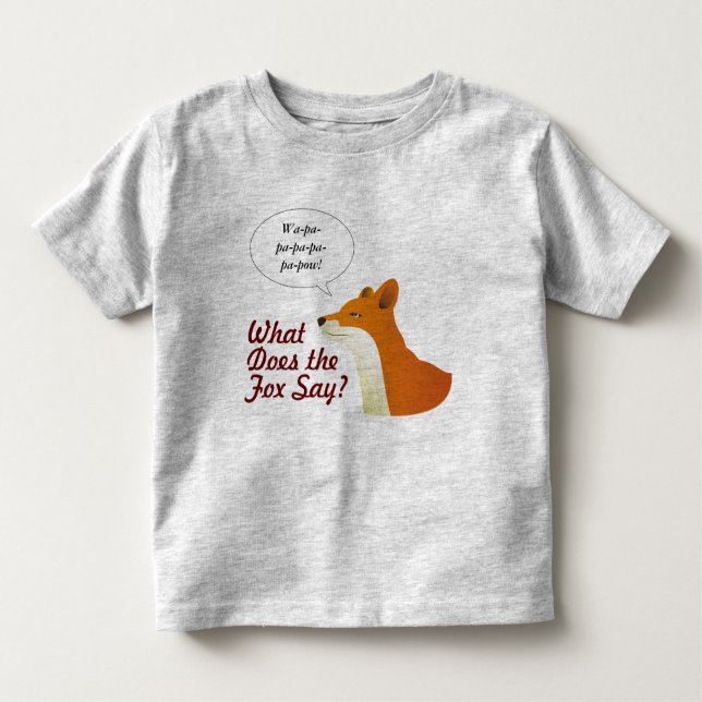 O que faz o Fox para dizer camisetas engraçadas (Frente)