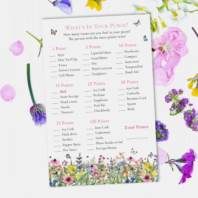 O que há na sua bolsa? | Flores selvagens de Verão (Criador carregado)