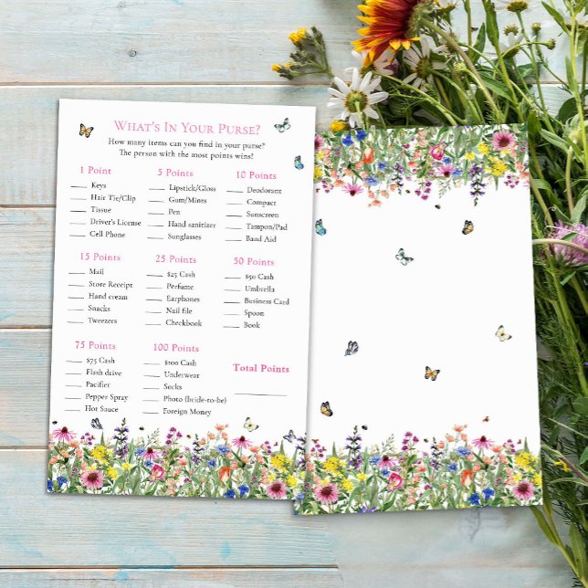 O que há na sua bolsa? | Flores selvagens modernas (Criador carregado)