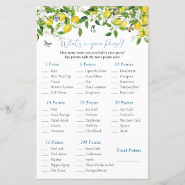 O que há na sua bolsa? | Jogo de Chá de panela de