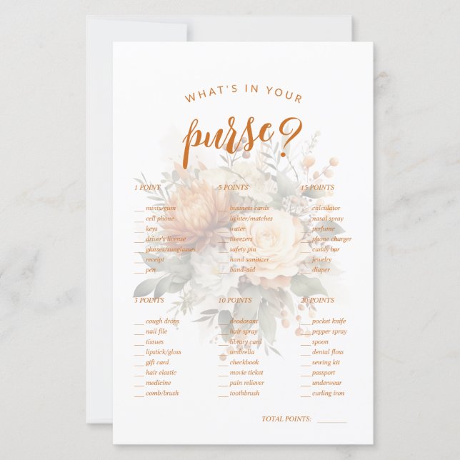 O que há na sua bolsa? Jogo de Chá de panela Diver (Frente)