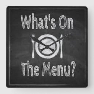 O que há no menu Relógio de Parede