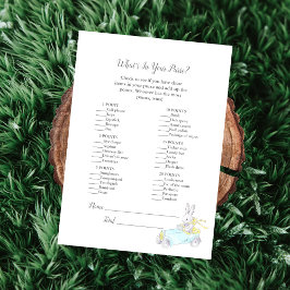 O que há no seu cartão de jogo de aspersão para be