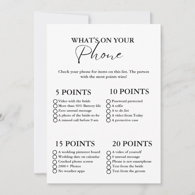 O que há no seu cartão de jogo de chá de panela te (Frente)