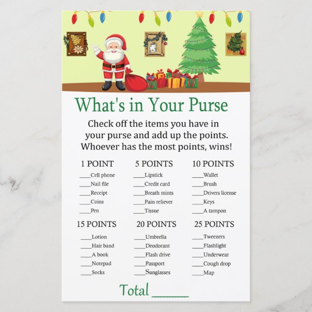 O que há no seu jogo de bolsa? (Frente)