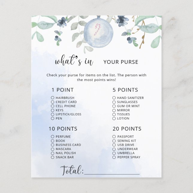 O que há no seu jogo de bolsa? (Frente)