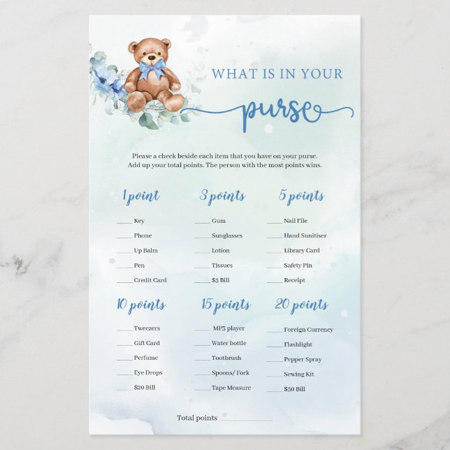 O que há no seu jogo de bolsos Eucalyptus (Frente)