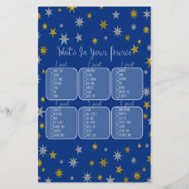 O que há no seu jogo de chá de fraldas estrelado