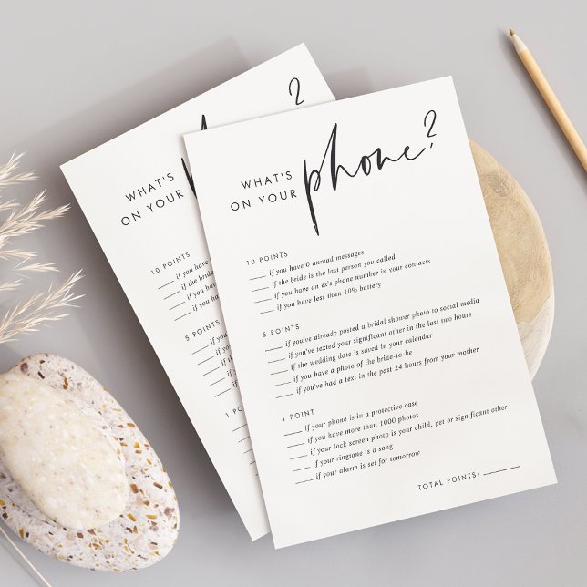 O que há no seu jogo de Chá de panela telefônico (Criador carregado)