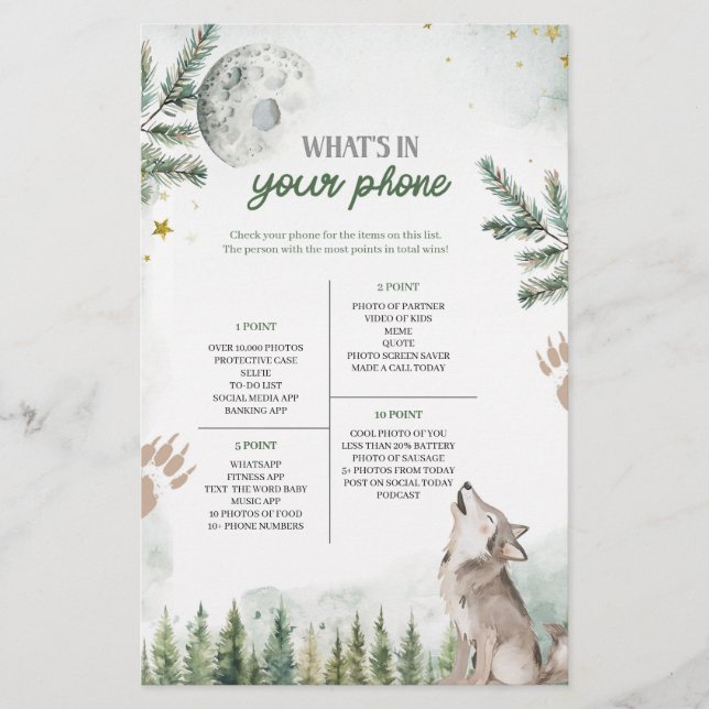 O que há no seu jogo telefônico? (Frente)