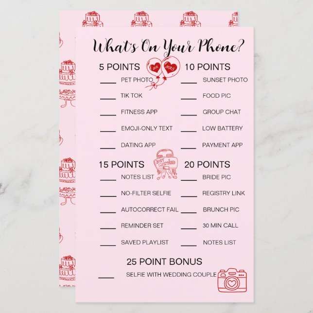 O que há no seu jogo telefônico - atividade do Chá (Frente/Verso)