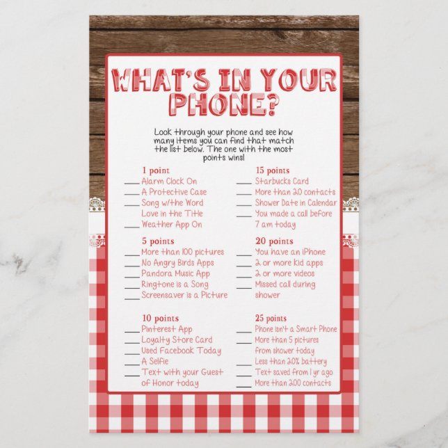 O que há no seu telefone - Red Baby Q (Frente)