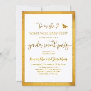 O Que Irá O Gênero Do Bebê Revelar Convite