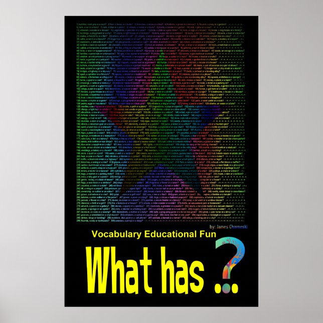 O que... Livro de Poster de estrelas não rima (Frente)