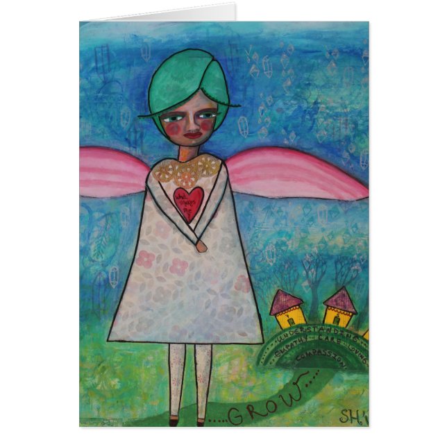 O que me faz crescer o cartão vazio (Frente)