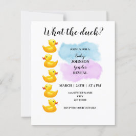 O que o gênero do pato revela o convite