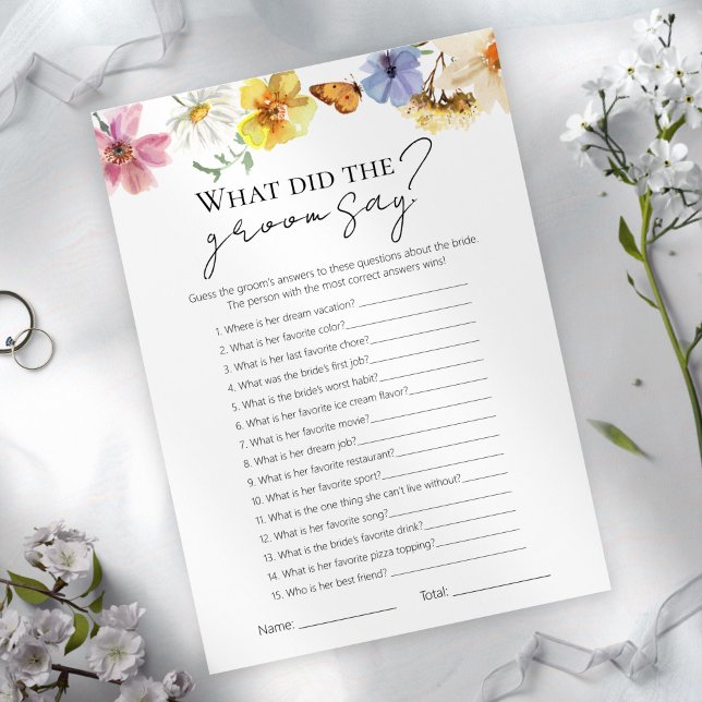 O que o noivo disse? | Cartão de Chá de panela (Criador carregado)