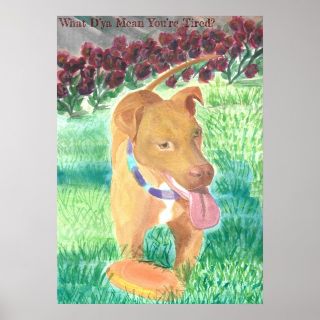 O que quer dizer que está cansado? Pôster (Frente)