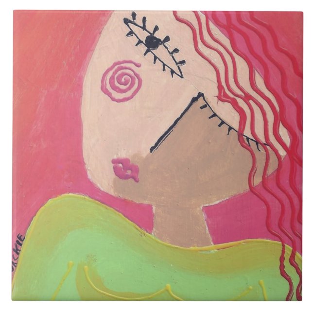 O quê? Retrato abstrato de uma Mulher (Frente)