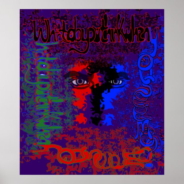 O Que Você Acha Quando Me Vê? Impressão (Frente)