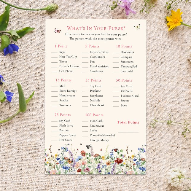 O Que Você Carrega na Bolsa | Flores Silvestres Bo (Criador carregado)