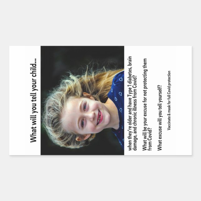 O que você dirá ao seu filho sobre adesivo de pape (Frente)