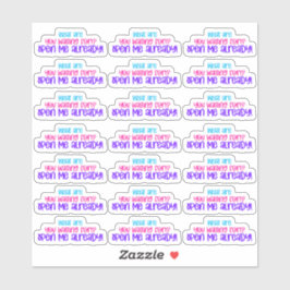 O Que Você Está Esperando? Abra-Me Já! Adesivo