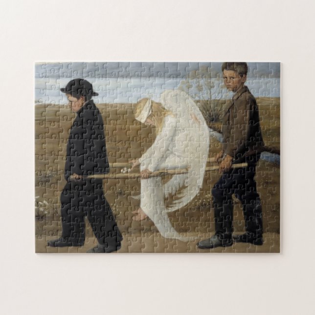 O quebra-cabeça do Anjo Ferido de Simberg (Horizontal)