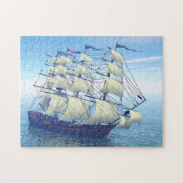 O quebra-cabeça do navio à vela