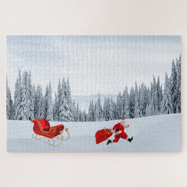 O Quebra-cabeça do Santa Claus Hustle (Horizontal)