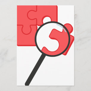 O quebra-cabeça remenda convites