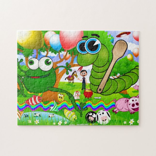 O quebra-cabeça Running do cobra (Ide Zmija) (Horizontal)