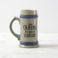 O Queens é em fevereiro caneca especial nascida