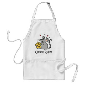 O queijo ordena o avental