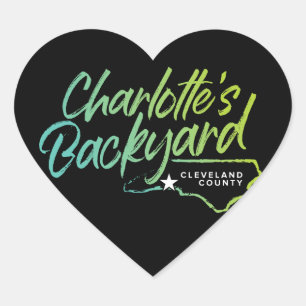 O quintal de Charlotte, etiqueta do coração do N