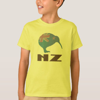 O quivi de Nova Zelândia caçoa a camisa