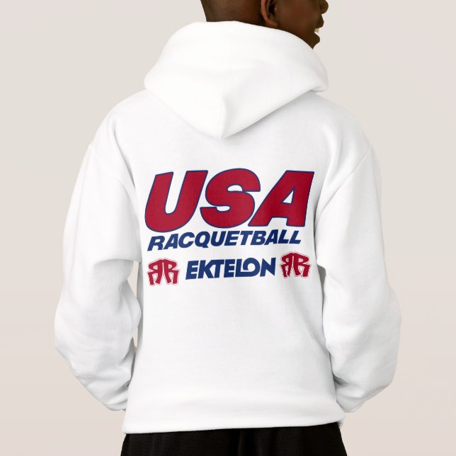 O Racquetball dos EUA caçoa o Hoodie (Verso)